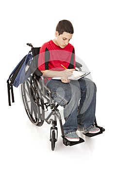 Disabled School Boy