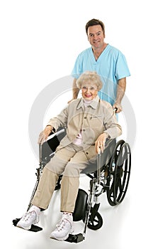 Disabled Senior & Nurse