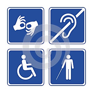 Disabled signs