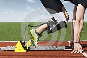 Disabled sprinter start block