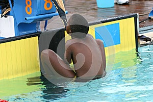 Disabled swimmer