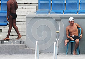 Disabled swimmer