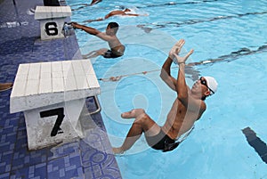 Disabled swimmer