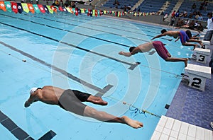 Disabled swimmer