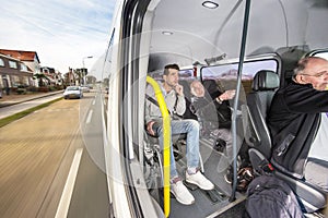 Disabled taxi on the road