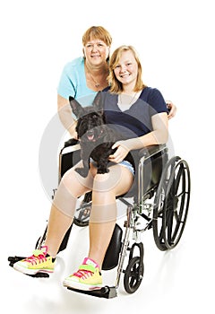 Disabled Teen with Mom