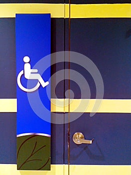 Disabled toilet signage