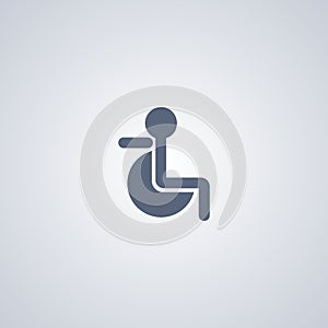 Disabled, vector best flat icon