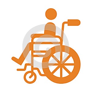 Disabled, wheelchair icon design / vector graphics
