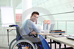 Disabled worker