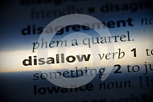 Disallow