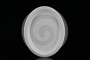 Disaposable biodegradable disposable oval plate