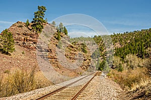 Disappearing Railroad Tracks