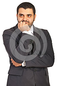 Disappointed business man