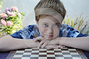 Disappointed chess player