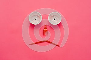 Disappointing ecological reality plastic monster photo