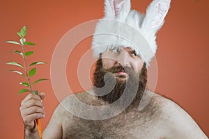 Disapproving Bunny Man photo