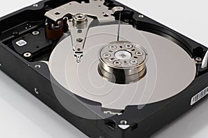 Disasembled harddrive