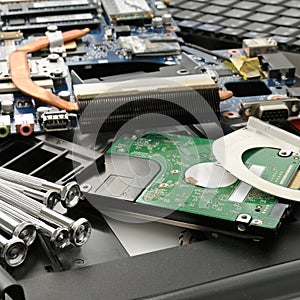 Disassemble the laptop