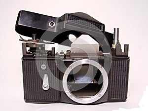 Disassembled camera