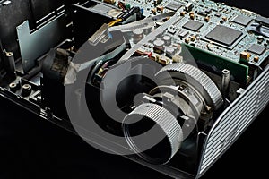 Disassembled DLP projector