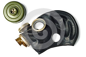 Disassembled Gas Mask