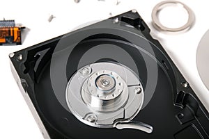 Disassembled hdd drive