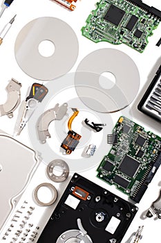 Disassembled hdd drive