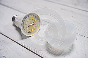 Disassembled LED lamp