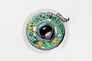 Disassembled lens