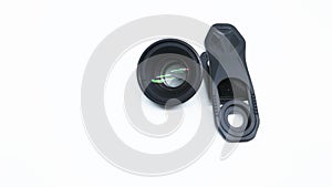 disassembled lens or lensbong for smartphone cameras