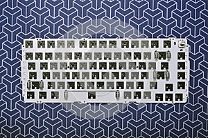 Disassembly mechanical keyboard, Modified custom keyboard with PCB switch pad stickers photo