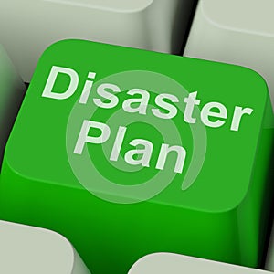 Disaster Plan Key Shows Emergency Crisis Protection