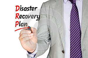 Disaster recovery plan business man