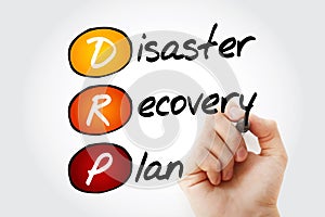 Disaster Recovery Plan with marker