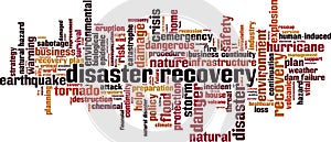 Disaster recovery word cloud