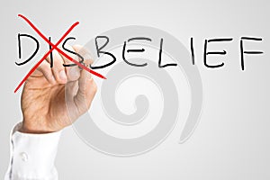 Disbelief - Belief, a concept of opposites
