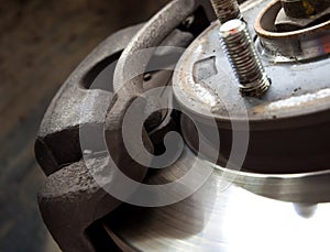 The disc brake caliper and the brake disk car