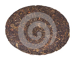 Disc of chinese puer tea