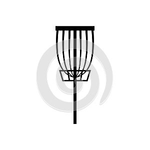 Disc golf basket icon