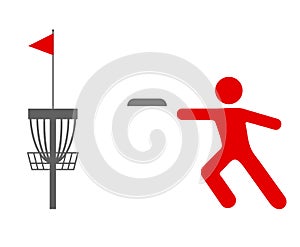 Disc golf sport symbol