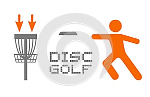 Disc golf sport symbol