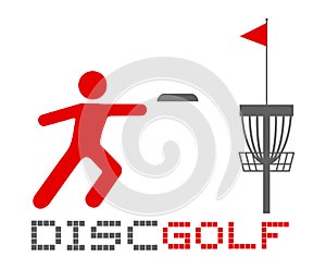 Disc golf sport symbol