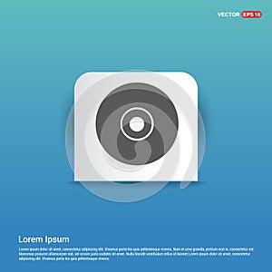 Disc Icon - Blue Sticker button