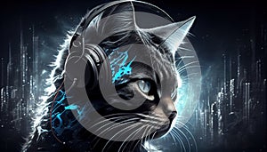 disc jockey dj kitten