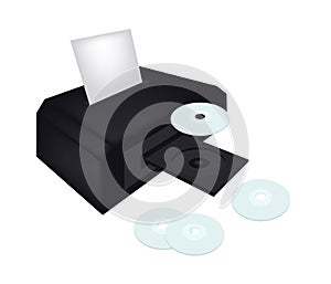 Disc Printer with CD or DVD Compact Disc
