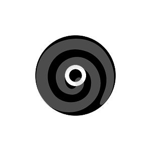 Disc storage black glyph ui icon