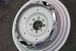 Disc from tractor wheel