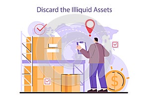 Discard the illiquid assets. Effective financial tips for entrepreneur