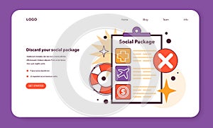 Discard your social package web banner or landing page. Effective